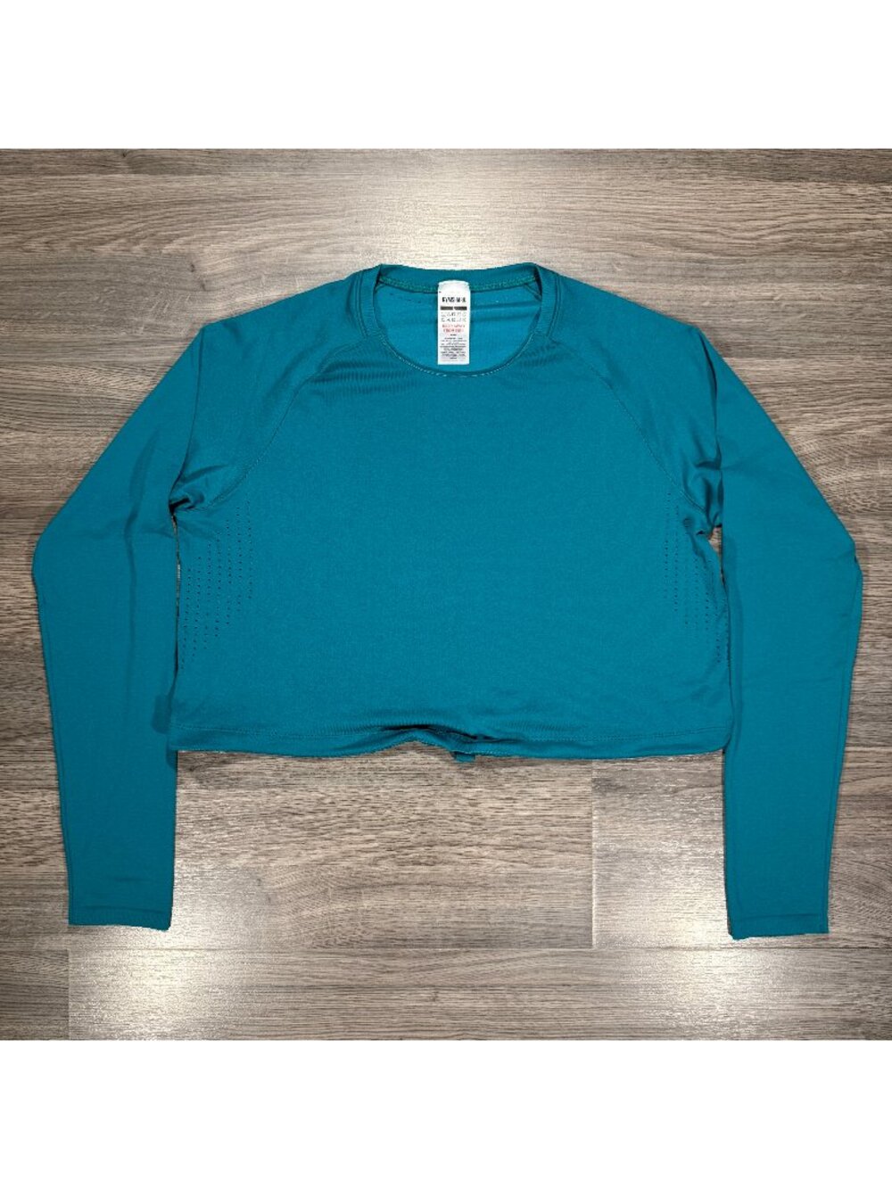 Gymshark Women's Sweat Seamless Long Sleeve Crop Top - Teal
